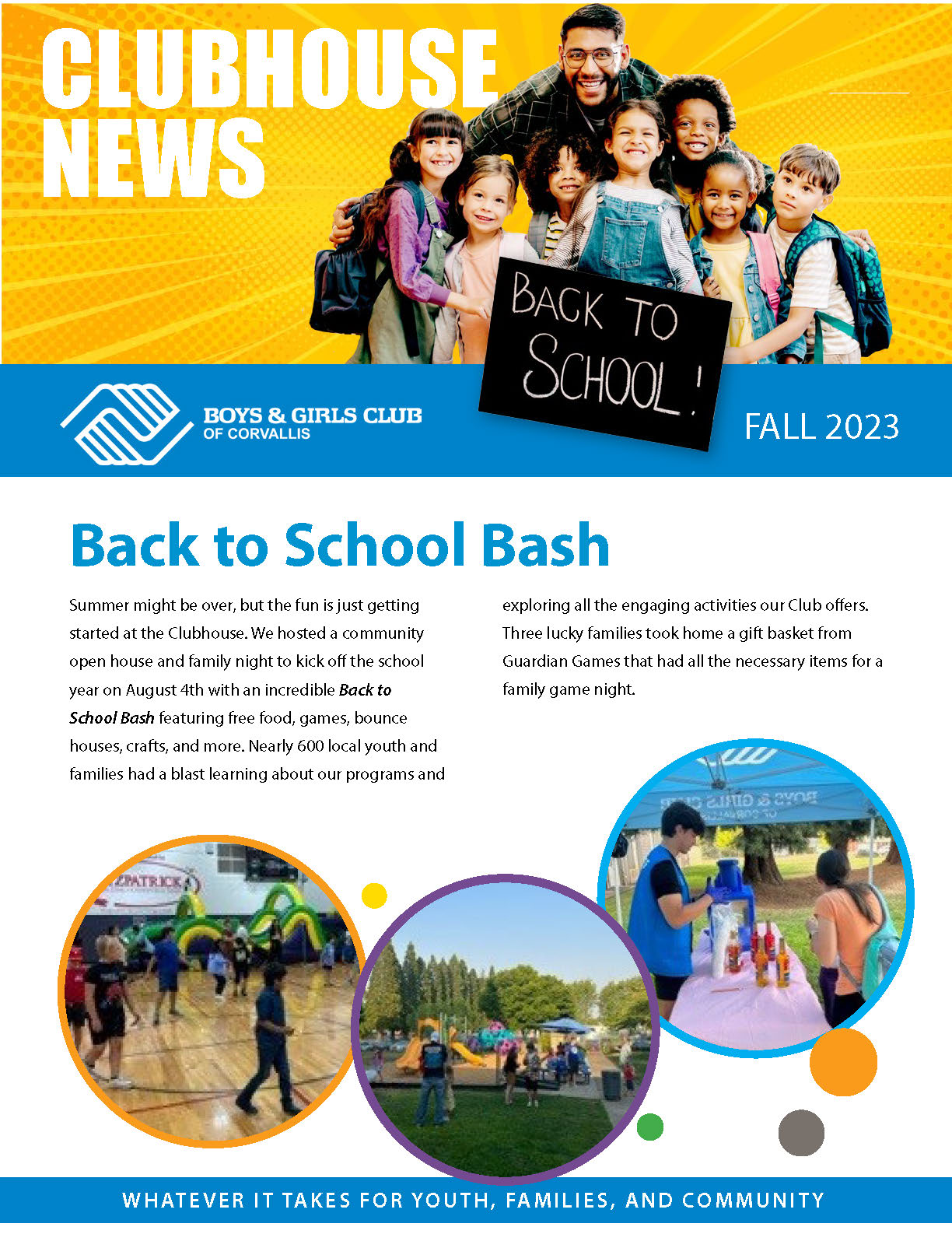 Boys Girls Club Of Corvallis Newsletters DIGITAL NEWSLETTER Fall V Page 